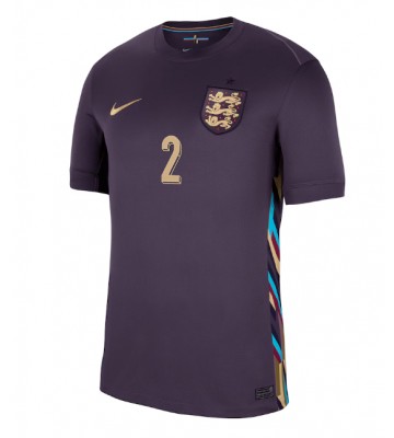 England Kyle Walker #2 Udebanetrøje EM 2024 Kortærmet
